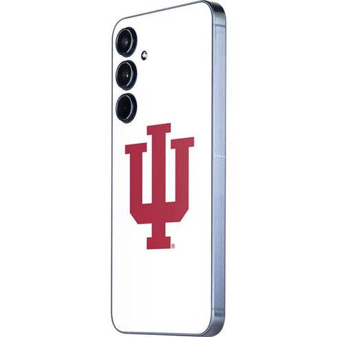 Indiana University IU Logo White Galaxy A55 5G Skin